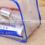 Factory Price Transparent Flat Bottom Reusable Cheap Pvc Customize Cosmetic Pvc Bag With Zipper thumbnail-4