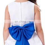 Grace Karin Flower Bow-Knot Decorated Princess Bridesmaid Wedding Pageant Flower Girl Dress Party Girls Dress CL010430-3 thumbnail-5