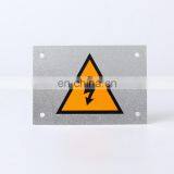 Wholesale Promotion Cheap Square Shape Custom Forsted Aluminum Power Sfaty Sign With Hole thumbnail-1