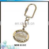 Personalized Metal Craft Decoration White House Souvenir Spinning Key ring