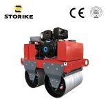 0.5Ton Hand Held/Push Two Drums Vibratory Pavement Compactor Road Roller thumbnail-1