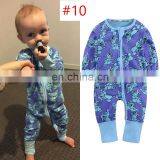 50styles Newborn Boy Clothes for Babies Toddlers Long Sleeve Floral Print Baby Girl Children's Overalls Pyjamas Kids Clothing thumbnail-5
