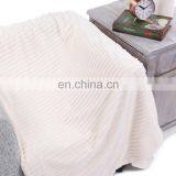 Custom New Design Ultra-soft Warm and Strong Jacquard Striped Flannel Fleece Blanket Winter Blankets for Home thumbnail-3