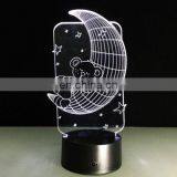 Moon 3D Night Light Acrylic Lamp LED Home Decoration Table Touch Switch Gift thumbnail-4