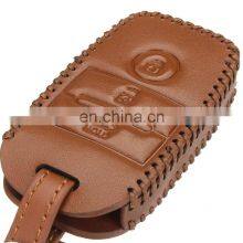 3 Button Leather Car Remote Key Case Cover Protector Holder For Kia KX3 KX5 K3S RIO Ceed Cerato Optima K5 Sportage Sorento thumbnail-3