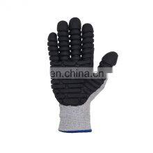 HANDLANDY Excellent Grip Vibration-Resistant Cut Resistant Safety Working TPE Dippedwork Protection Gloves thumbnail-3