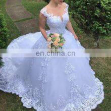 2020 White Fashion Vestido De Noiva Bridal Tulle Mariage Women Wedding Dress thumbnail-5