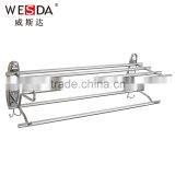 Wesda Bathroom Hardware Set Metal Bathroom Hotel Towel Shelf A081 thumbnail-1