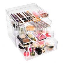 Transparent Acrylic Jewelry Box With Drawer Makeup Organizer