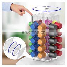 K Cup Holder,Storage Compatible for 40 Coffee Pods With 8 Different Flavours,Acrylic Coffee Pod Organizer For Coffee Bar thumbnail-5