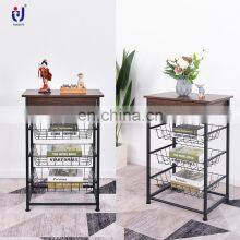 Customized Metal Multipurpose Three-tier Mesh Kitchen Storage Drawer as You Require thumbnail-4