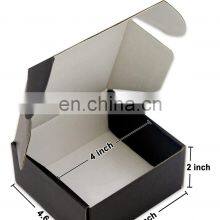 Экологически чистая упаковка из картона в черно-золотом цвете — коробки для одежды, обуви и косметики с индивидуальным логотипом, прочные для отправки по почте thumbnail-5