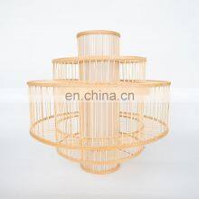 Supplier High Quality Bamboo Handwoven Natural Light For Decoration Woven Lampshade Vietnam Supplier thumbnail-1