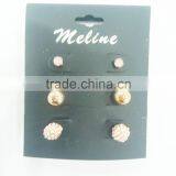 TRIO EARRING,COLOR ACRYLIC,BALL,FIREBALL thumbnail-1