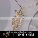 Bling Bling Dubai Design Fashion Jewelry Salphabets Pendant Design Gold Necklace Models thumbnail-3