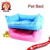 Square Shaped Pet Nylon Fabric Dog Bed With Wholesale Price, Red and Blue Quality Choice thumbnail-1