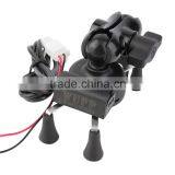 12V Bicycle Motorcycle Phone GPS Stand Holder USB Charger Power Outlet Socket For 3.5-6 Inch Mobile Phone thumbnail-2