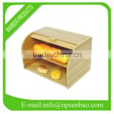 BB002-Bamboo Bread Bin(with drawer)