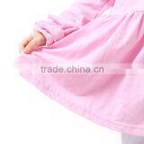Hot Sale Baby Clothes 2016 Fall Girls Lovely Soft Cotton Ruffle Pink Baby Girls Outfit thumbnail-5