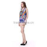 Women Summer New Design Casual Geometric Printed Sleeveless Tops thumbnail-4