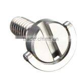 Stainless Steel D Shaft D-ring 1/4" Mounting Screw 0.39"/10mm Shaft for Camera Tripod Monopod or Quick Release (QR) Plate Quality Choice thumbnail-3