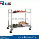 Stainless Steel Kitchen Dinning Hotel Room Service Trolley Utility Cart thumbnail-1