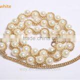 Shinning Glossy Peal Belly Dance Chain Belt thumbnail-4