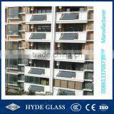 4mm tempered ultra clear balcony solar collector water heater glass