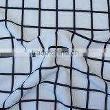 Men's t Shirt Fabric 4 Way Strench Plaid Printed Polyester Lycra Fabric thumbnail-6