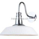 MB5242L-white fabric wall lamp