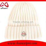 Custom Logo and Branded Long Knitted Beanie Hat Cotton and Acrylic Plain Beanie Cap Wholesale thumbnail-2