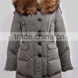 2016 Ladies Down Coat Jackets Luxury Down Coat Women Big Pocket Jackets Parka thumbnail-1