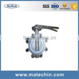 OEM Precision 304/316 Weld/Flange/Thread Sanitary Butterfly Type Ball Valve