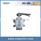 OEM Precision 6 Inch Stainless Steel Seat Pneumatic Butterfly Valve thumbnail-1