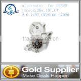 Brand New Alternator for DENSO Type, 2.2Kw, 10T, CW 2.0kw, 9T, CW 28100-67020 With High Quality and Most Competitive Price thumbnail-1