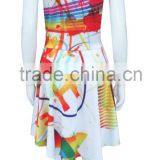 Wholesale Ladies Outdoor Dresses Lady Elegant Flower Dress Printing Dress thumbnail-2