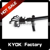 KYOK black series window decoration curtain finials ,high quality curtain finials in competitive price
