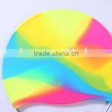 Custom Design Rainbow Silicone Original Swim Cap thumbnail-5
