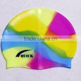 Eco-friendly Rainbow Silicone Swimming Caps for Long Hairs thumbnail-6
