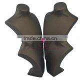 Popular Brown Leather Wrapped Wooden Necklace Display Bust thumbnail-5