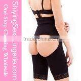 Black Sexy Cutout Lace Trim Body Shaper Slimming Machine thumbnail-1