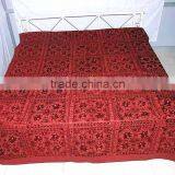 Red Embroidery Bedspread thumbnail-1