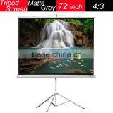 Hot Selling Portable 4:3matte Grey 72inch Portable Movie Screen