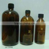 Large Size Amber Color Glass Bottles for Body Oil, Aluminium Bottles for Essential Oil, Designer Oil Bottles
