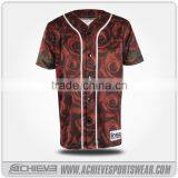 custom blank button up baseball shirt, baseball jersey wholesale