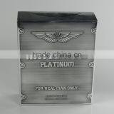 Square Shaped Sliver Paper Box Perfume Bottle for Men thumbnail-1