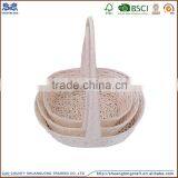 High Quality Cheap Wicker Fruit Baskets With Handles/kitchen Vegetable Fruit Storage Baskets