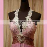 Guipure Lace Layered Prom Dress for Fat Women thumbnail-3