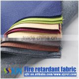 Latest design luxury fire retardant flocked window curtain fabric