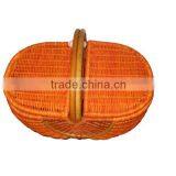 Vietnam Rattan Product Natural Picnic Basket Sale